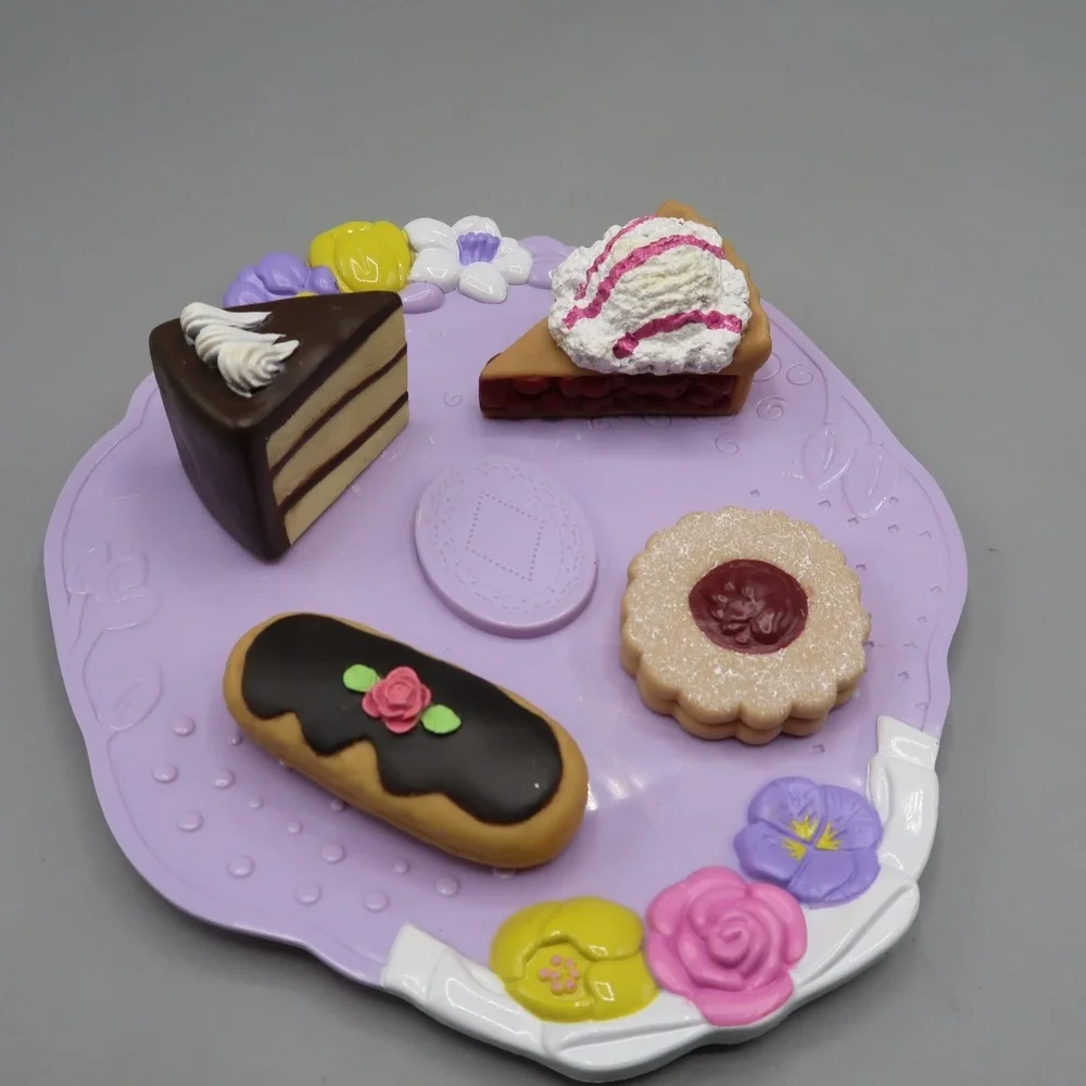 Tikes Kidsview Food Tea Bunny Desert  Mini Sweet Tray Pastry